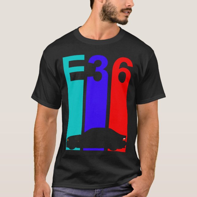 BMW Bimmer E36 M40 E 36 ers T Shirt (Framsida)