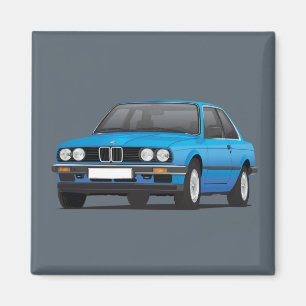 BMW E30 (3-serie) blått Magnet