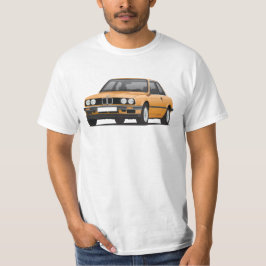 BMW E30 (3-series), illustration, orange Tee