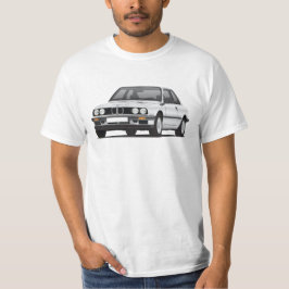 BMW E30 (3-series), silverillustration, t-skjorta Tee