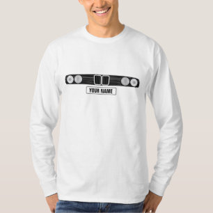 BMW E30 fram med registreringsskylt T-shirt