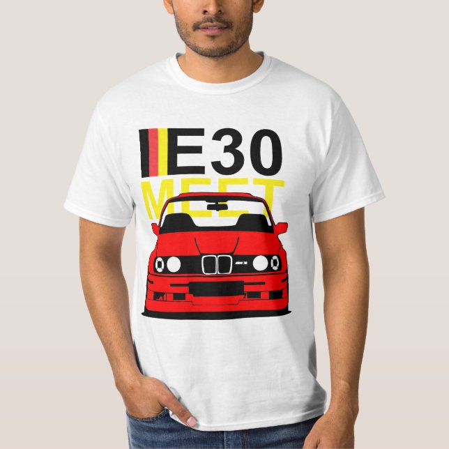 BMW E30 Meet T-shirt (Framsida)