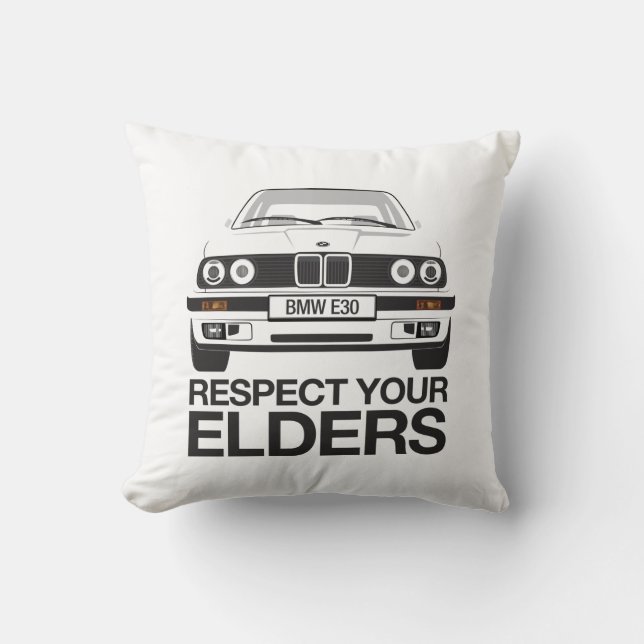 BMW E30 Pillow Kudde (Framsida)