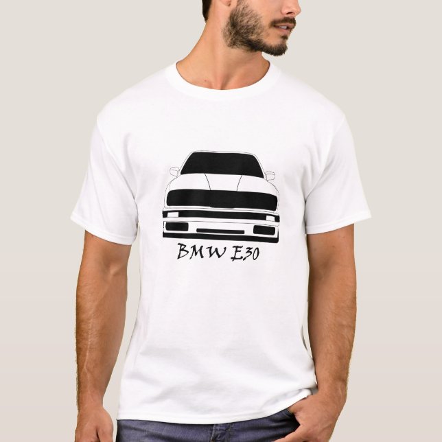 BMW E30 SKISSAR TEE (Framsida)