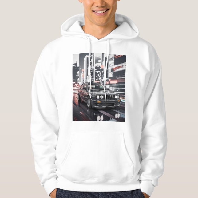 BMW E36: Iconic Sports Car T-Shirt Hoodie (Framsida)