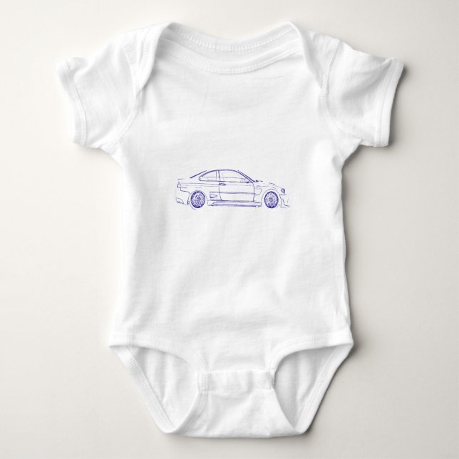 BMW E46 klassiker T-shirt (Framsida)