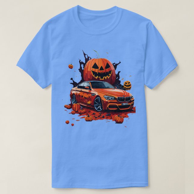 Bmw Halloween Pumpkins T Shirt (Design framsida)