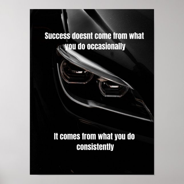 BMW-inspirerad motiverande affisch – Kör din dröm (Framsidan)