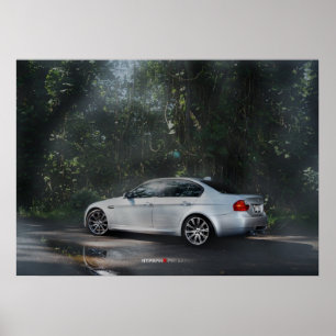 BMW M3 E90 i Mist Poster