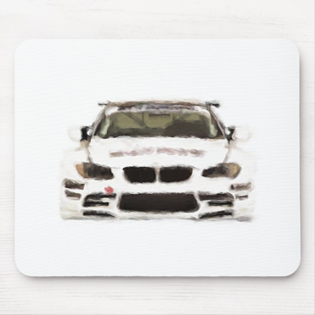 BMW M3 räcker den tävlings- bilen målad konst Musmatta (Framsidan)