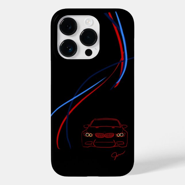 BMW M3 Rand iPhone 14 Fodral (Baksida)
