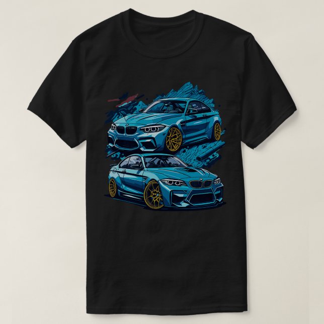 BMW M3 stil tecknad T Shirt (Design framsida)