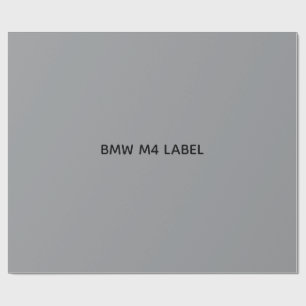 BMW M4 ETIKETT PRESENTPAPPER