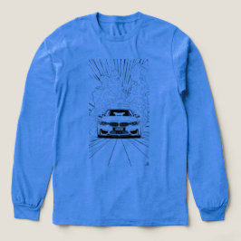 BMW M4 F82 Drift Line Art Smoke Långärmad T-Shirt