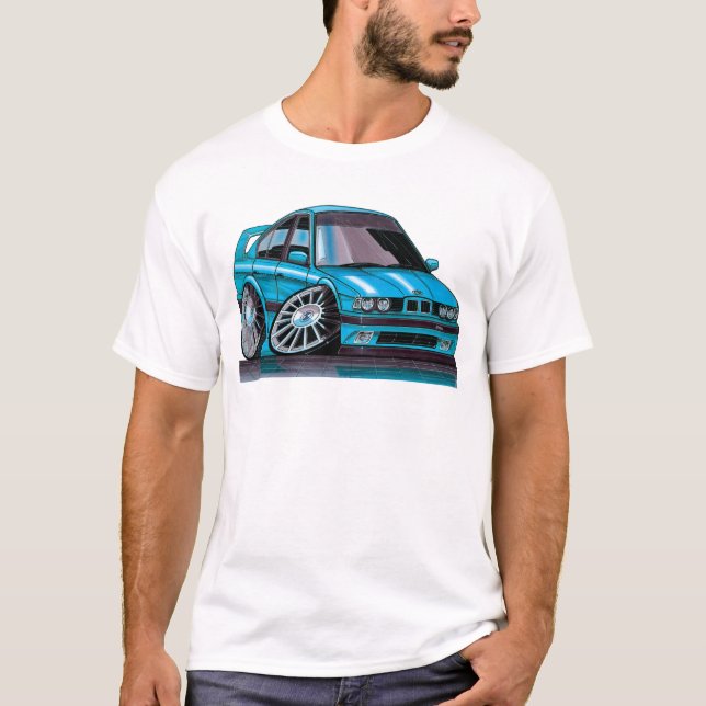 BMW M5 série 5 design en caricature superbe T Shirt (Framsida)