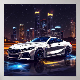 BMW M850 Luxury Sports Art Poster