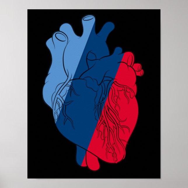 BMW M Power Heart Anatomy Poster (Framsidan)