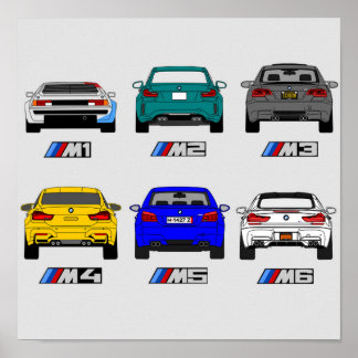 BMW M-serien Poster
