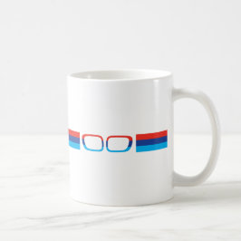 BMW M vågrät rand och njurar Kaffemugg