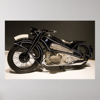 BMW MOTORCYCLE 1934 R7 CONEPT ART DECO POSTER