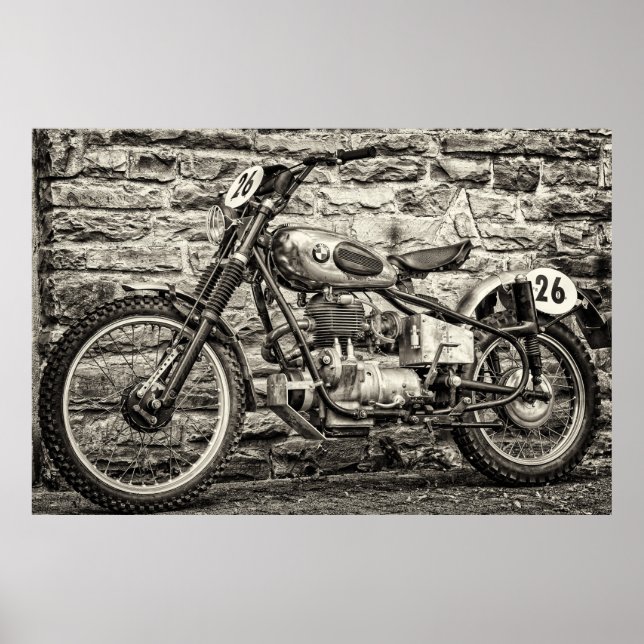 BMW MOTORCYCLE POSTER (Framsidan)