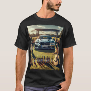 BMW Öl, gitarrer och hundar T Shirt
