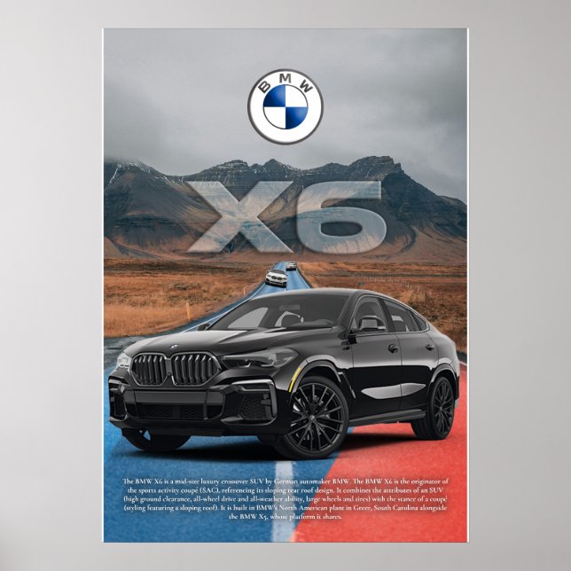 BMW X6 POSTER (Framsidan)