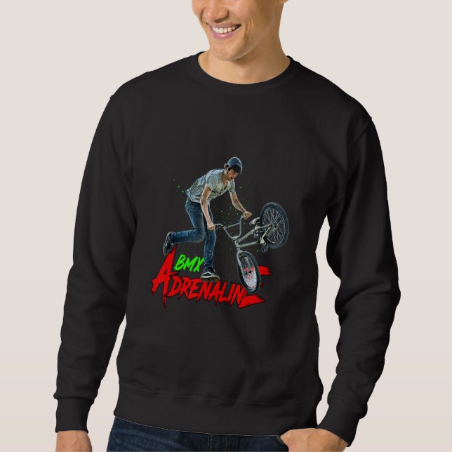 Bmx Adrenaline Sport Xtreme Jump Lång Ärmad Tröja (Framsida)
