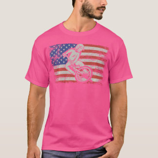 Bmx Älskare Bmx American Flagga Bmx Riders T Shirt