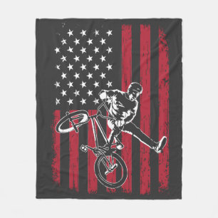 BMX Amerikanska Flagga BMX Fleecefilt