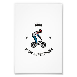 Bmx är min supermakt fototryck