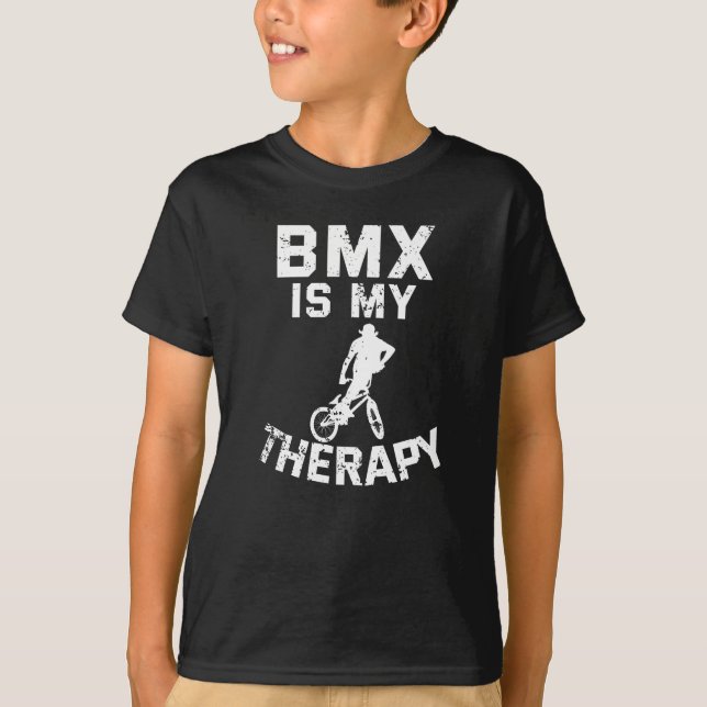 BMX är min terapeutiska nyttigt cykellösningar T Shirt (Framsida)