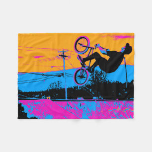 BMX-bakvänd Fleecefilt