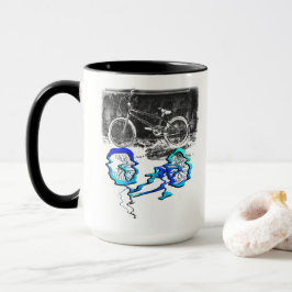 BMX Bicycle Sport Färgad Reflection Mugg