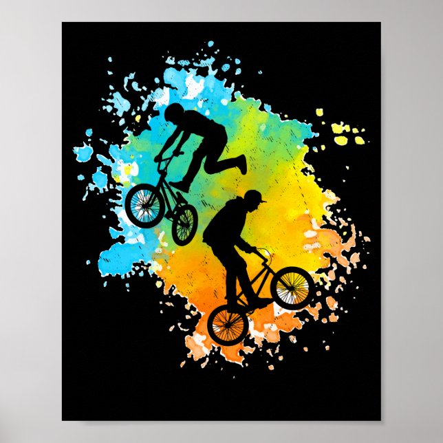 BMX Bike Boys Bicycle - färgämne Poster (Framsidan)