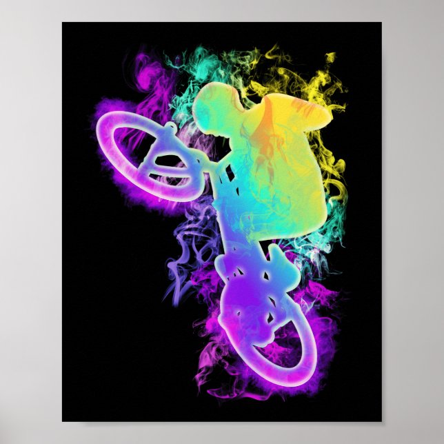 BMX Bike Boys Girls Bicycle Poster (Framsidan)