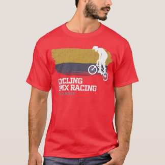 BMX Bike Colombia Flagga Biking Cycling Tävla BMX T Shirt