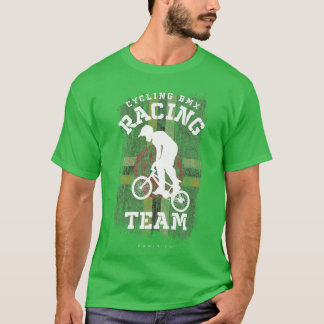 BMX Bike Dominica Flagga Biking Cycling Tävla BMX T Shirt