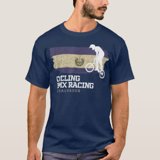 BMX Bike El Salvador Flagga Biking Cycling Tävla B T Shirt