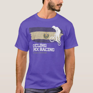 BMX Bike El Salvador Flagga Biking Cycling Tävla B T Shirt