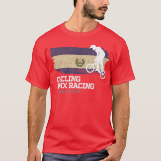 BMX Bike El Salvador Flagga Biking Cycling Tävla B T Shirt