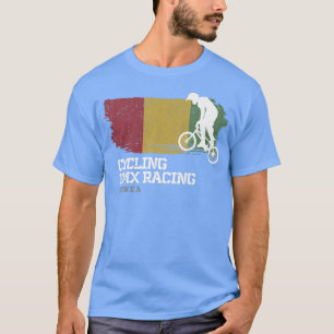 BMX Bike Guinea Flagga Biking Cycling Tävla BMX T Shirt