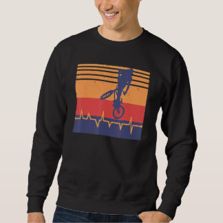 BMX Bike Heartslag Lång Ärmad Tröja