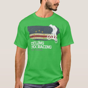 BMX Bike Kap Verde Flagga Biking Cycling Tävla BMX T Shirt