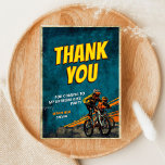 BMX Bike "Let's Ride" Birthday - Street Style Tack Kort<br><div class="desc">Buckle up and get ready to catch some serious air! This vintage-inspired BMX bike invitation is the perfect way to kick off an action-packed birthday celebration. Featuring a gritty, textured blue background and energetic graphics of two BMX riders pulling stunts, this design captures the raw excitement of a street-style bike...</div>