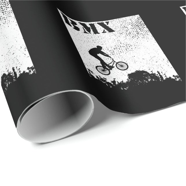 BMX Bike Presentpapper (Rullad Hörn)