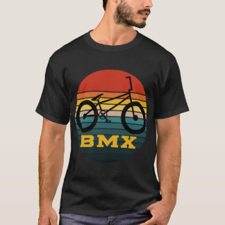 BMX Bike Retro Sol Vintage Sunset Freestyle Rider T Shirt