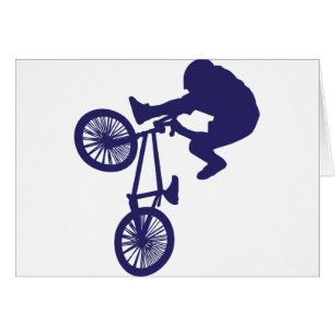 BMX BIKE RIDER HÄLSNINGSKORT
