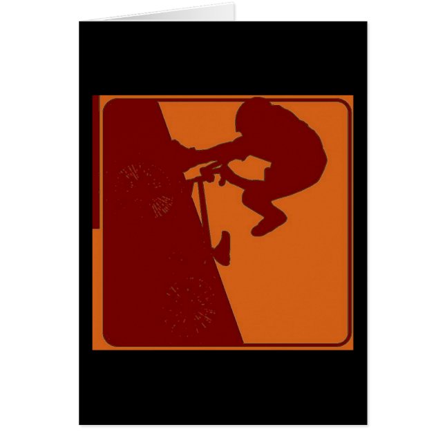 BMX Bike Rider Hälsningskort (Framsidan)