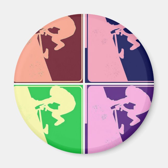 BMX Bike Rider Magnet (Framsidan)